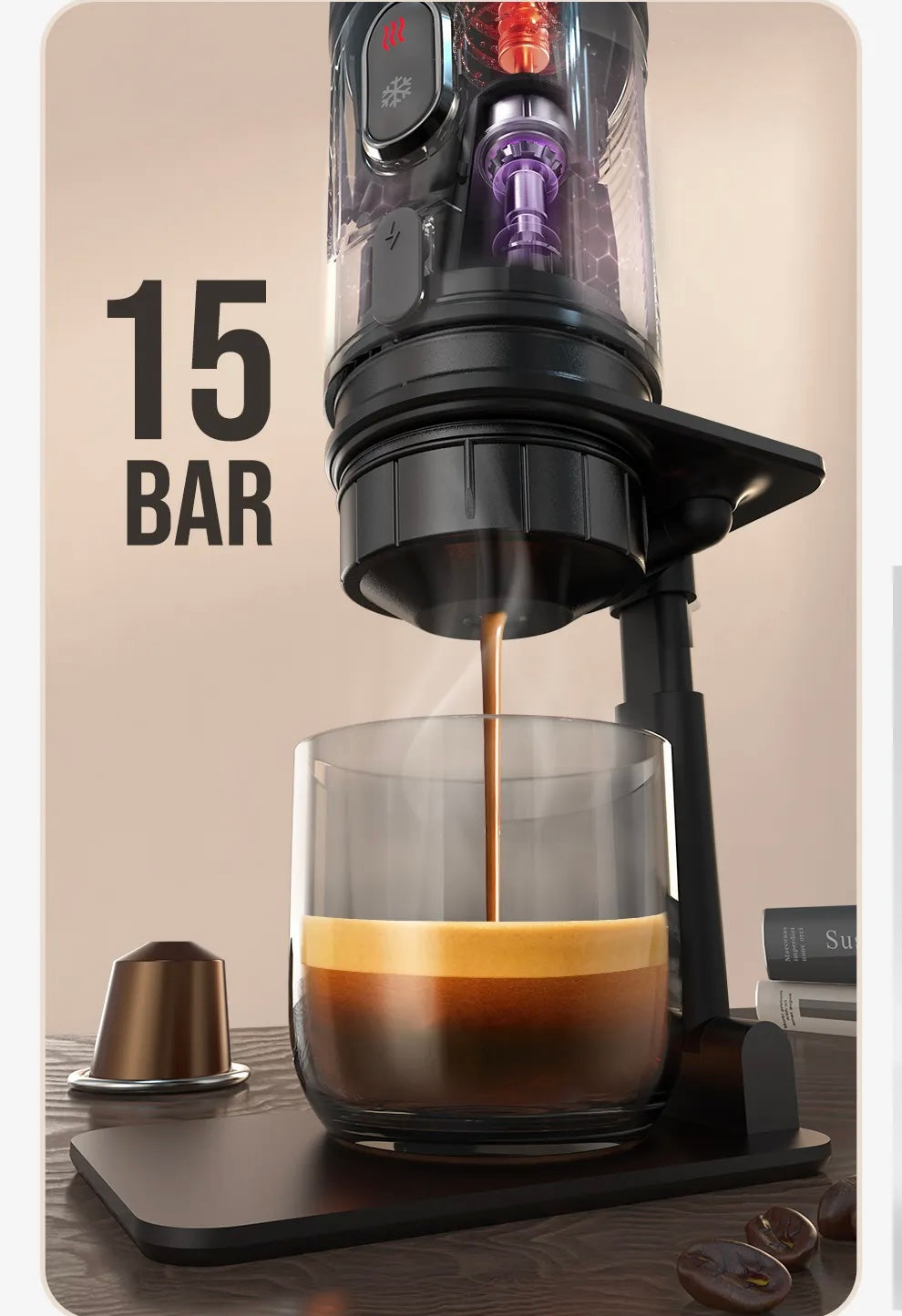 Cafétiere portabe Hibrew H4A عاصرة القهوة المحمولة