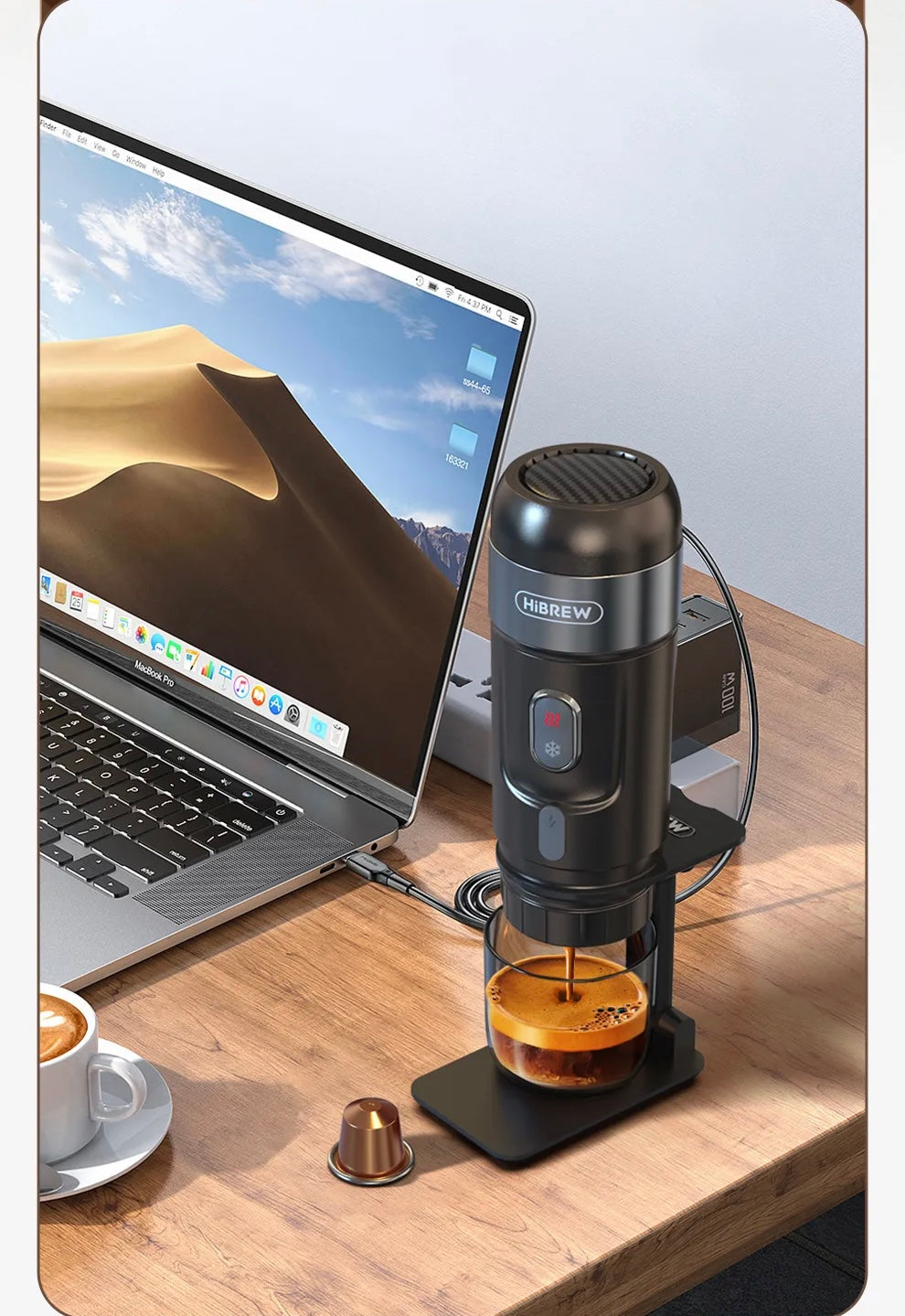 Cafétiere portabe Hibrew H4A عاصرة القهوة المحمولة